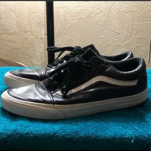 Used Black & White Premium Leather Vans